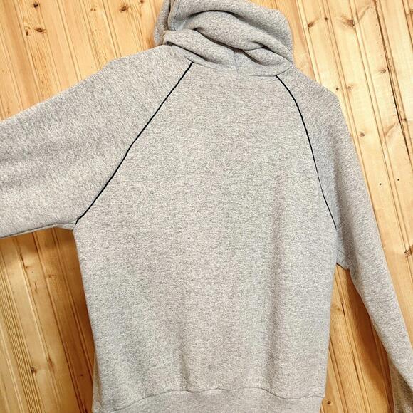 VTG 80s Walt Disney World Epcot Center Hoodie Sweatshirt 1/4 Snap SLIM FIT Sz L - Picture 9 of 12